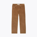 5-Pocket Straight-Fit Velour Pants
