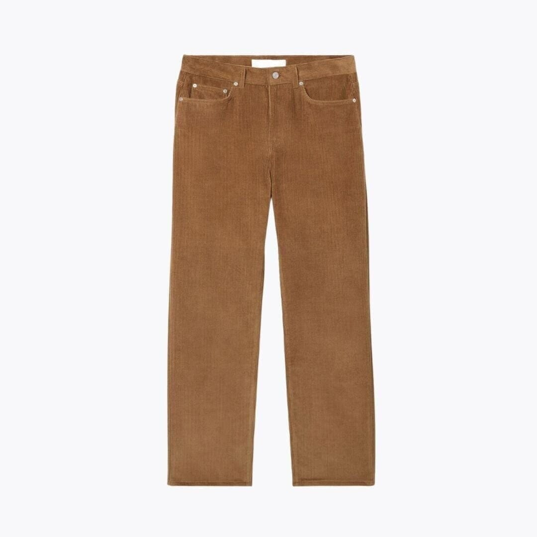 5-Pocket Straight-Fit Velour Pants