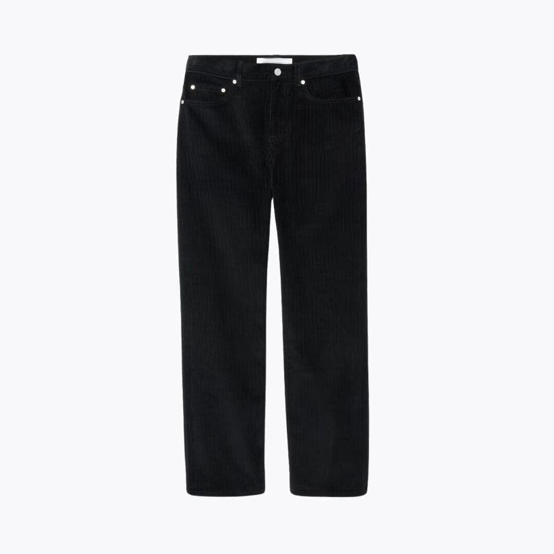 5-Pocket Straight-Fit Velour Pants