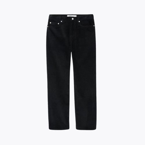5-Pocket Straight-Fit Velour Pants