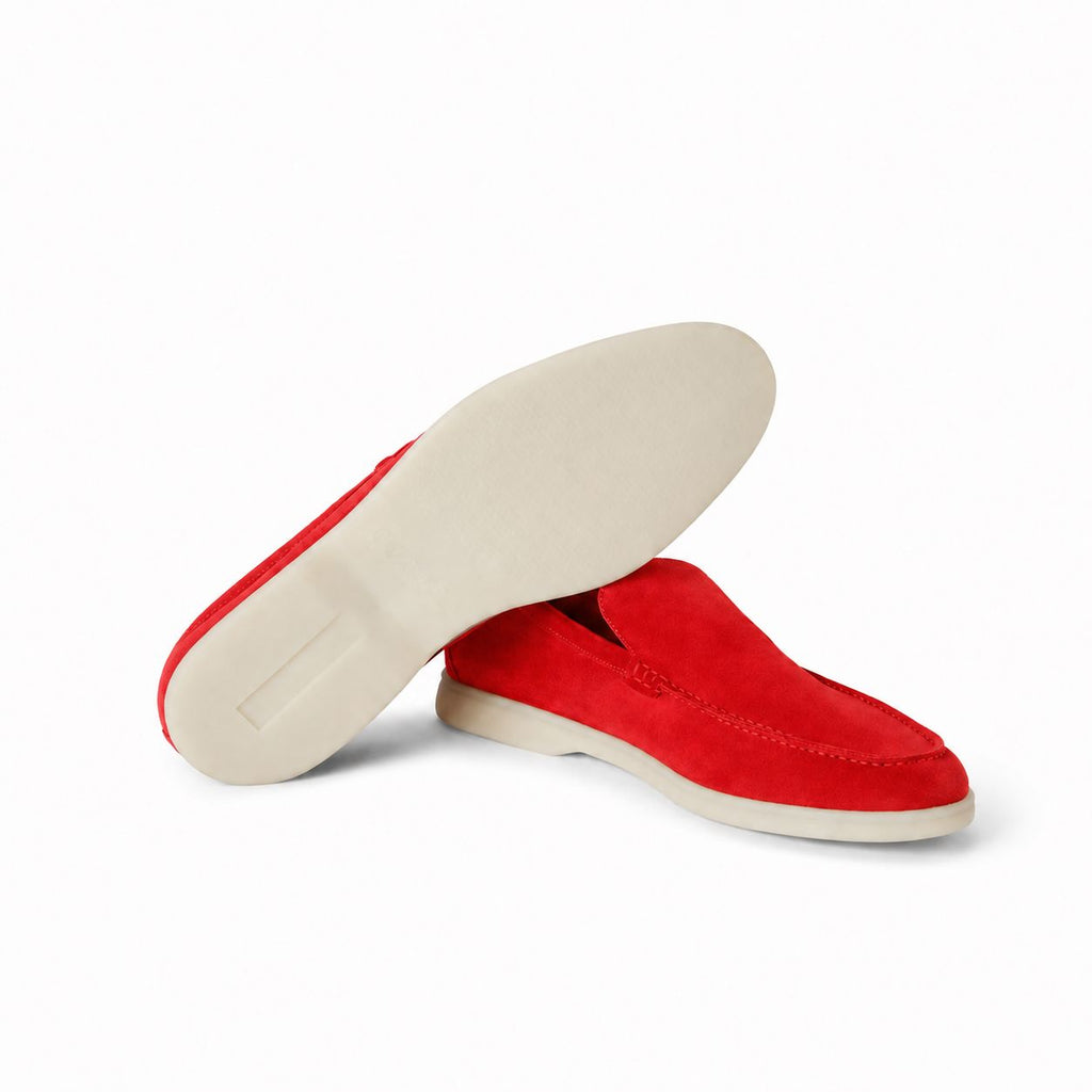 Summer Walk Moccasin - Cherry Red