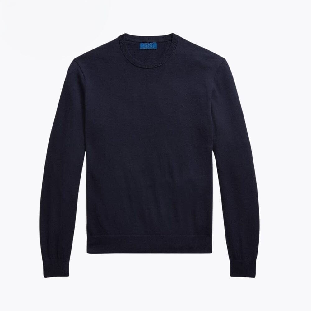 Cotton-Cashmere Crew-Neck Sweater