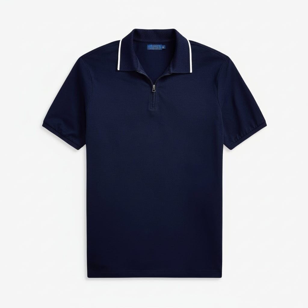 Classic Fit Stretch Mesh Polo Shirt