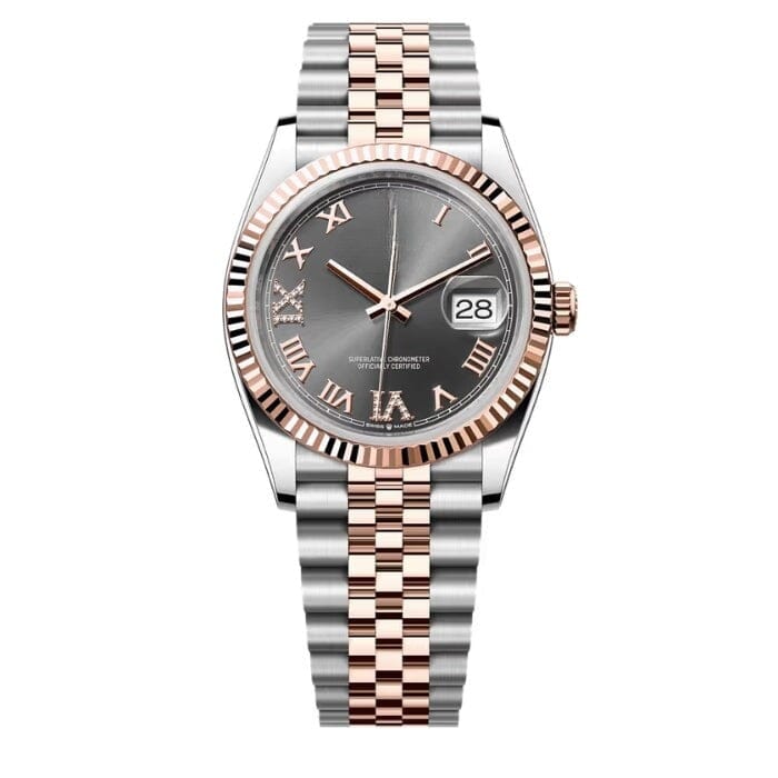 Datejust 126231 - Dark Rhodium Dial, Fluted Bezel, 36 mm