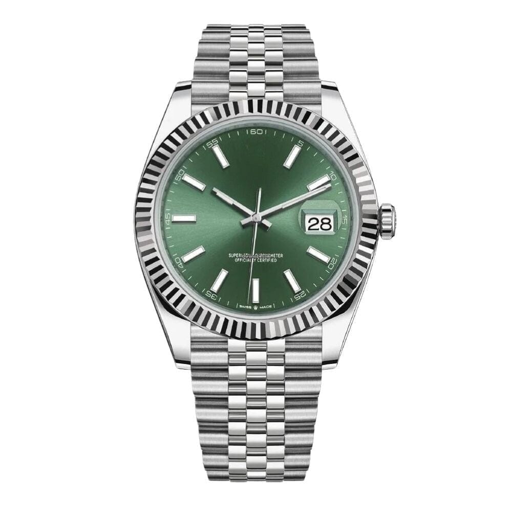 Datejust with Green Dial and Jubilee Bracelet, 41 mm
