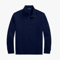 Estate-Rib Sweater with a Quarter-Length Zipper