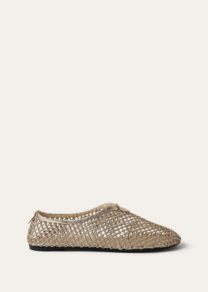 Floaty Women's Flat Loafers - Rocher Gold/Silver Dust