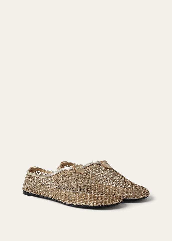 Floaty Women's Flat Loafers - Rocher Gold/Silver Dust