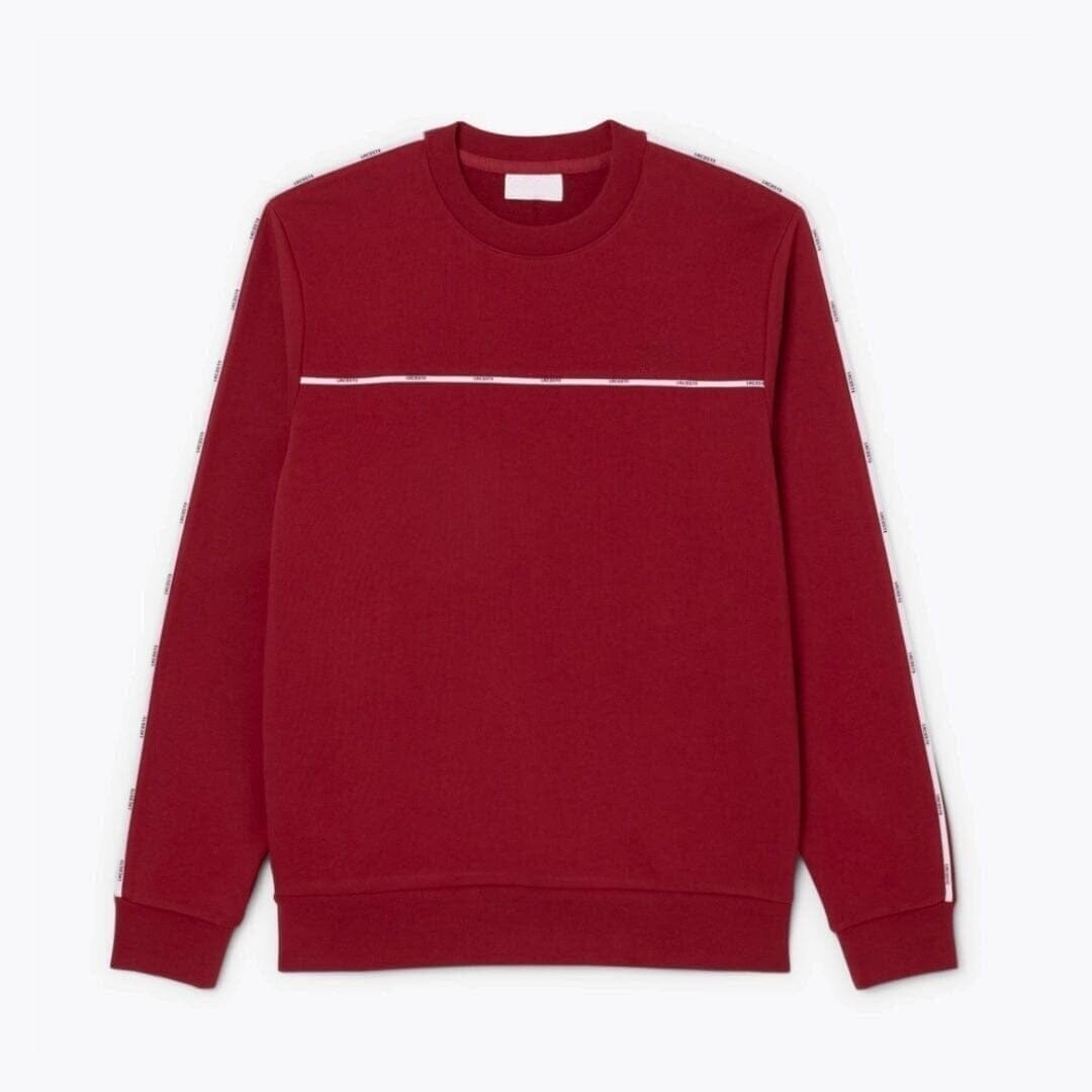 Fleece Sweatshirt with Logo Trim