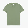 Men's V-Neck T-Shirt Made of Lightweight Pima Cotton
