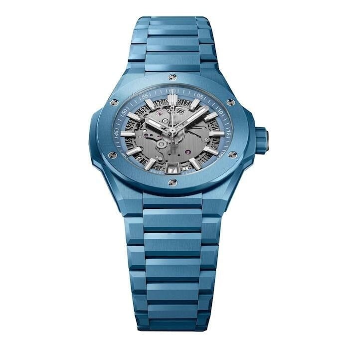 Integrated Time Only, Sky Blue Ceramic, 42 mm