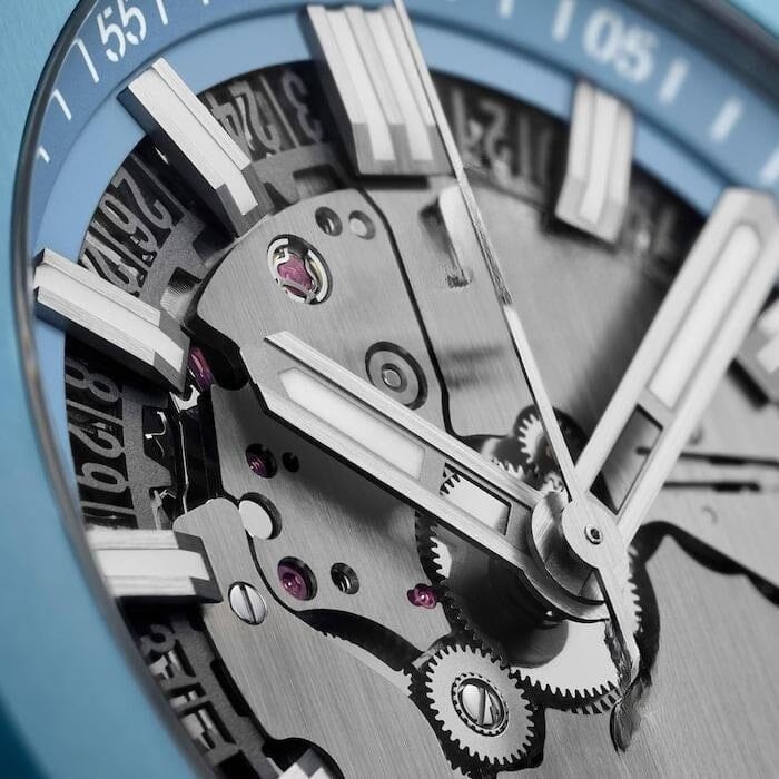 Integrated Time Only, Sky Blue Ceramic, 42 mm