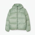 Short, Water-Repellent Down Jacket with Hood