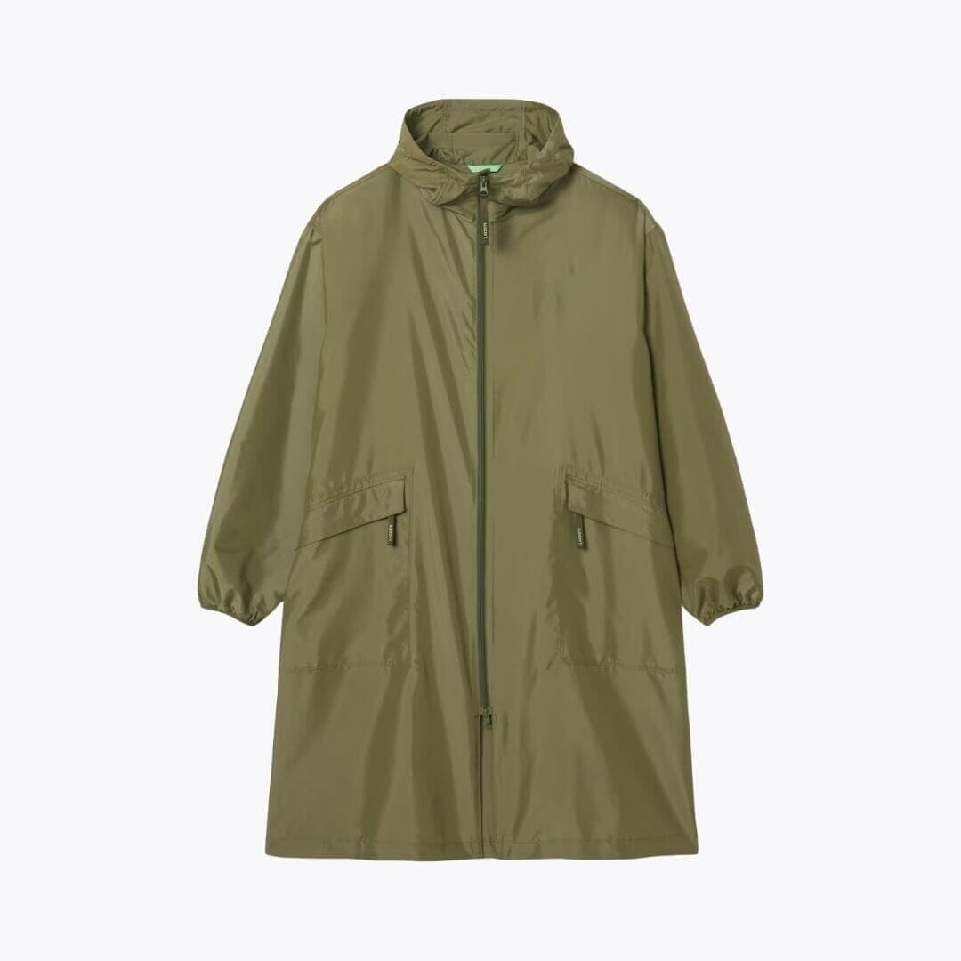 Long, Packable, Water-Repellent Parka