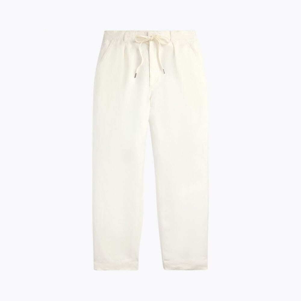Lateef Relaxed-Fit Linen Pants with Pleats