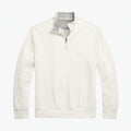 Luxury Jersey Turtleneck Sweater with a Quarter-Length Zipper