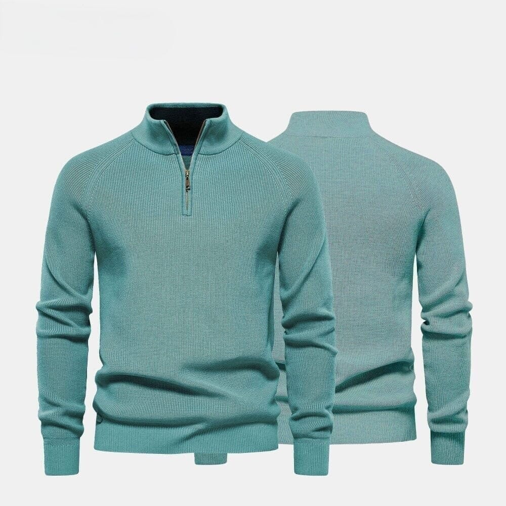 Modern Crew-Neck Knit Sweater
