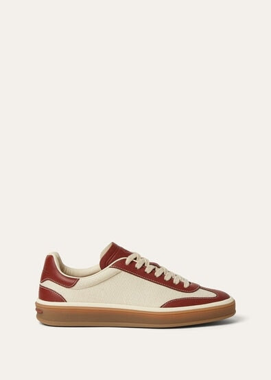Women's Tennis Walk Sneakers - Natural/Deep Kummel