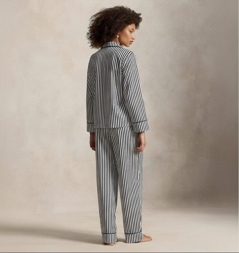 Polo Bear Cotton Satin Pajama Set