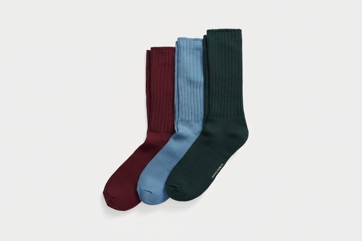 Polo Bear Crew Socks 3-Piece Gift Set