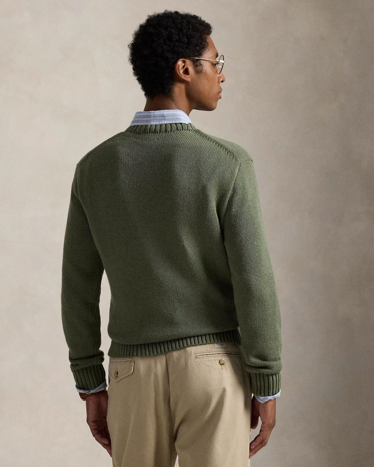 Polo Bear Sweater with Intarsia Knitting