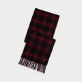 Polo Bear Wool Scarf with Checkered Pattern