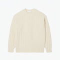 Relaxed-Fit Wool Sweater with a Patchwork Effect