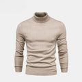 Turtleneck Cable-Knit Wool Sweater