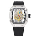 Skeleton Mech Men's Wristwatch with Skeleton Dial