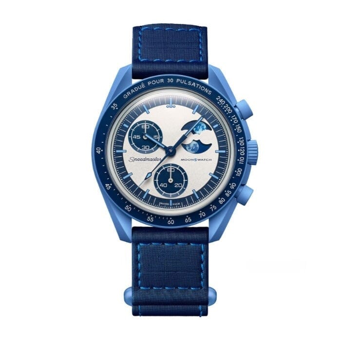 Speedmaster Moonswatch "Mission to the Blue Moonphase" Men's Chronograph