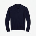 Wool Sweater with a Johnny Collar