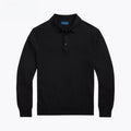 Wool Sweater with a Polo Collar
